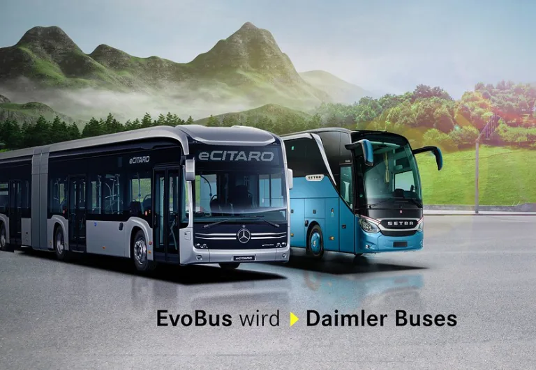 Umfirmierung: Aus EvoBus wird Daimler Buses – Unternehmen profitiert künftig von Bekanntheit der MarkeChange of name: EvoBus becomes Daimler Buses – the company will benefit from brand awareness in the future
